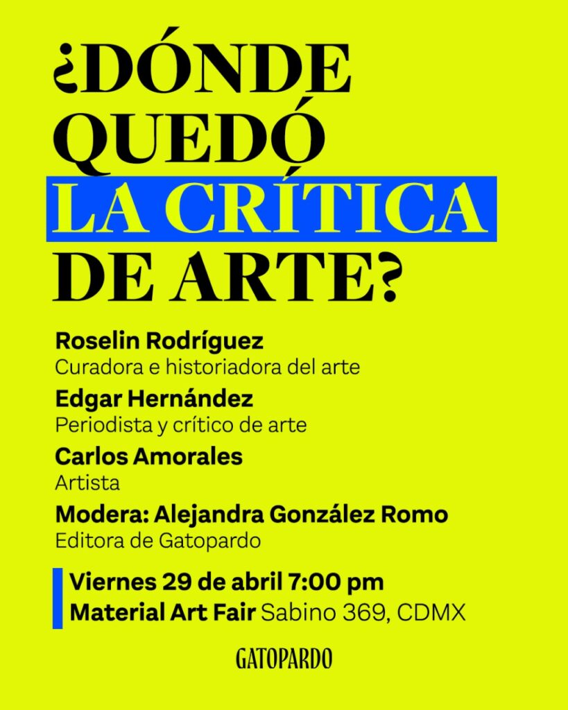 Where did art criticism go? - Material